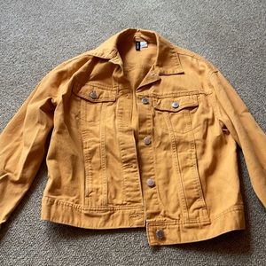 Yellow jean jacket